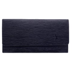 Louis Vuitton Malletier Vintage Black Epi Leather Bifold Bill Wallet