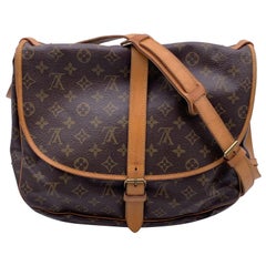 Bolso cruzado Louis Vuitton Vintage Monograma Canvas Saumur 35