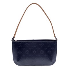 Louis Vuitton Bleu Blue Monogram Mat Fowler Shoulder Bag