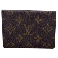 Louis Vuitton Used Monogram Bifold Wallet ID Document Holder