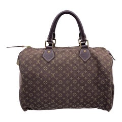 Louis Vuitton Brown Idylle Monogram Mini Lin Canvas Speedy 30 Tasche