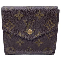 Louis Vuitton Vintage Monogram Compact Double Flap Wallet M61652