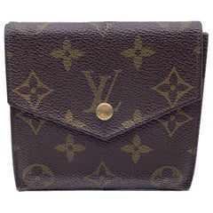 Louis Vuitton Vintage Monogram Compact Double Flap Wallet M61652