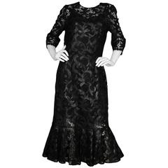 Dolce & Gabbana NEW Black Lace Mermaid Dress sz IT50