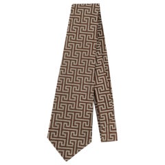 Corbata de Seda Marrón Chanel
