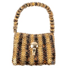 Paco Rabanne Tasche mit goldenen Metall Pastilles aus Metall, 1969