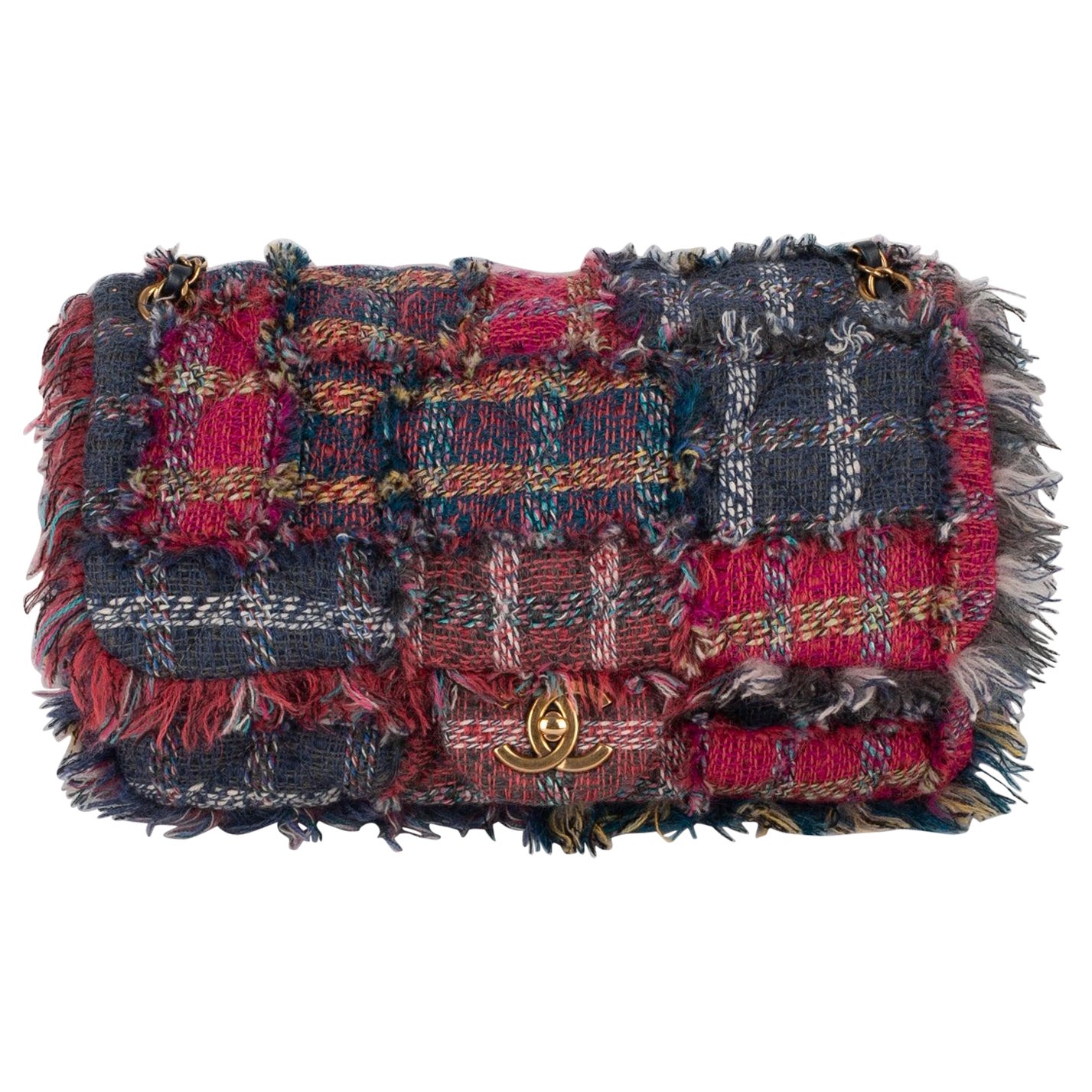 Chanel Bolso Acolchado de Tweed Multicolor, 2014/2015 en venta