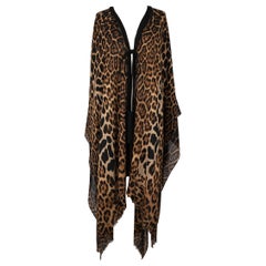Yves Saint Laurent Panther Cape with Panther Prints