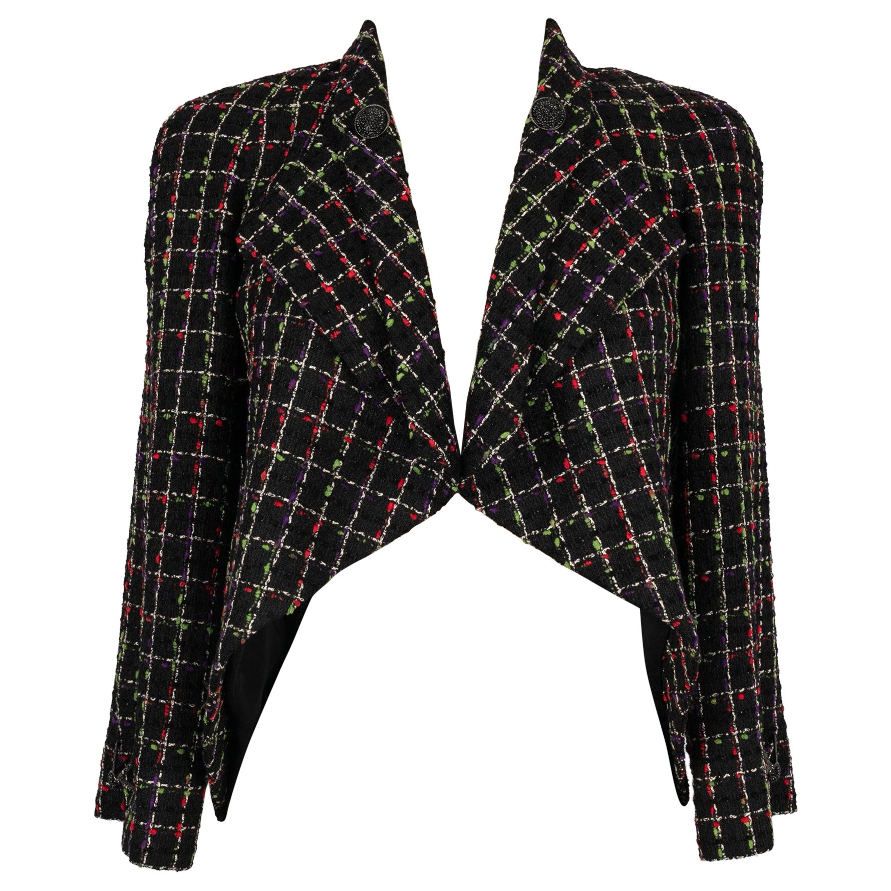 Chanel Tweed Jacket with Silk Lining For Sale