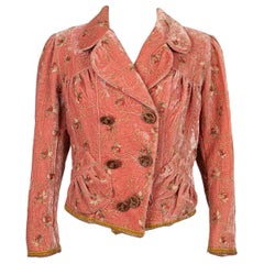 Galliano - Giacca di velluto con fiori, 2005