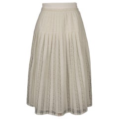 Dior Cream Lace Skirt