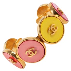 Vintage Chanel Colored Bracelet with CC Logos, 1990s