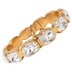 Chanel Golden Bracelet with Rhinestones, 2003
