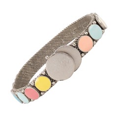 Vintage Chanel Bracelet with Multicolored Pastilles, 1999