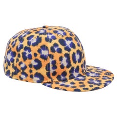 Kenzo Yellow Print Cotton New Era 59 Baseball Cap Size 63.5