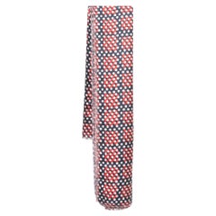 Mulberry Quadratischer Seidenschal in Rot & Marineblau mit Dotty-Druck
