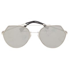 Fendi Black/Silver FF 0194/S Frame Aviators Sunglasses
