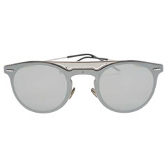 Dior Homme Grey Mirrored 0211S Round Sunglasses