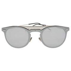 Dior Homme Grey Mirrored 0211S Round Sunglasses 