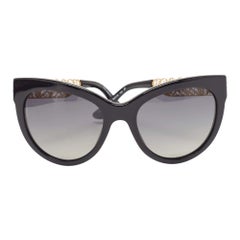 Dolce & Gabbana Black/Gold DG Filigrana Butterfly Sunglasses