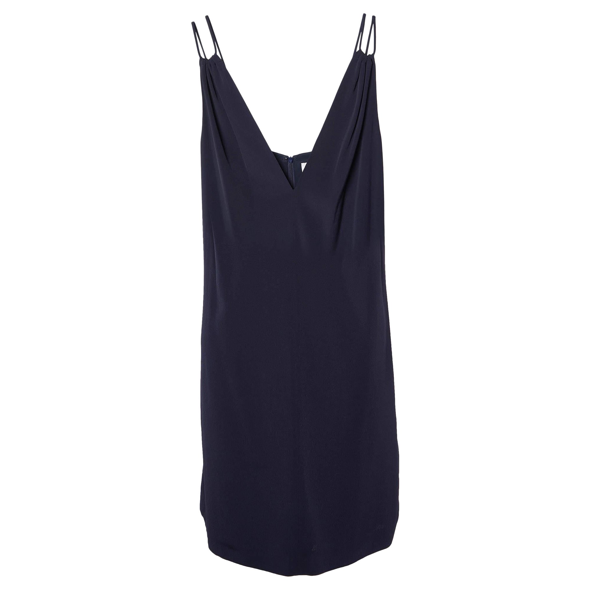 Victoria Victoria Beckham Bleu marine Mini robe plongeante à col V M