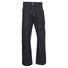 Giorgio Armani Dark Blue Denim Straight Fit Jeans 3XL Waist 38"