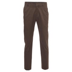 Pantaloni Hermes in cotone marrone dal taglio regolare L.L.A.