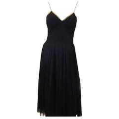 Chloe Black Tulle Evening Dress 5