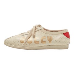 Baskets Falacer Guccy Gucci en cuir beige, taille 37