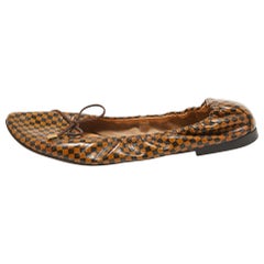 Louis Vuitton, ballerine in tela marrone Coates, misura 37