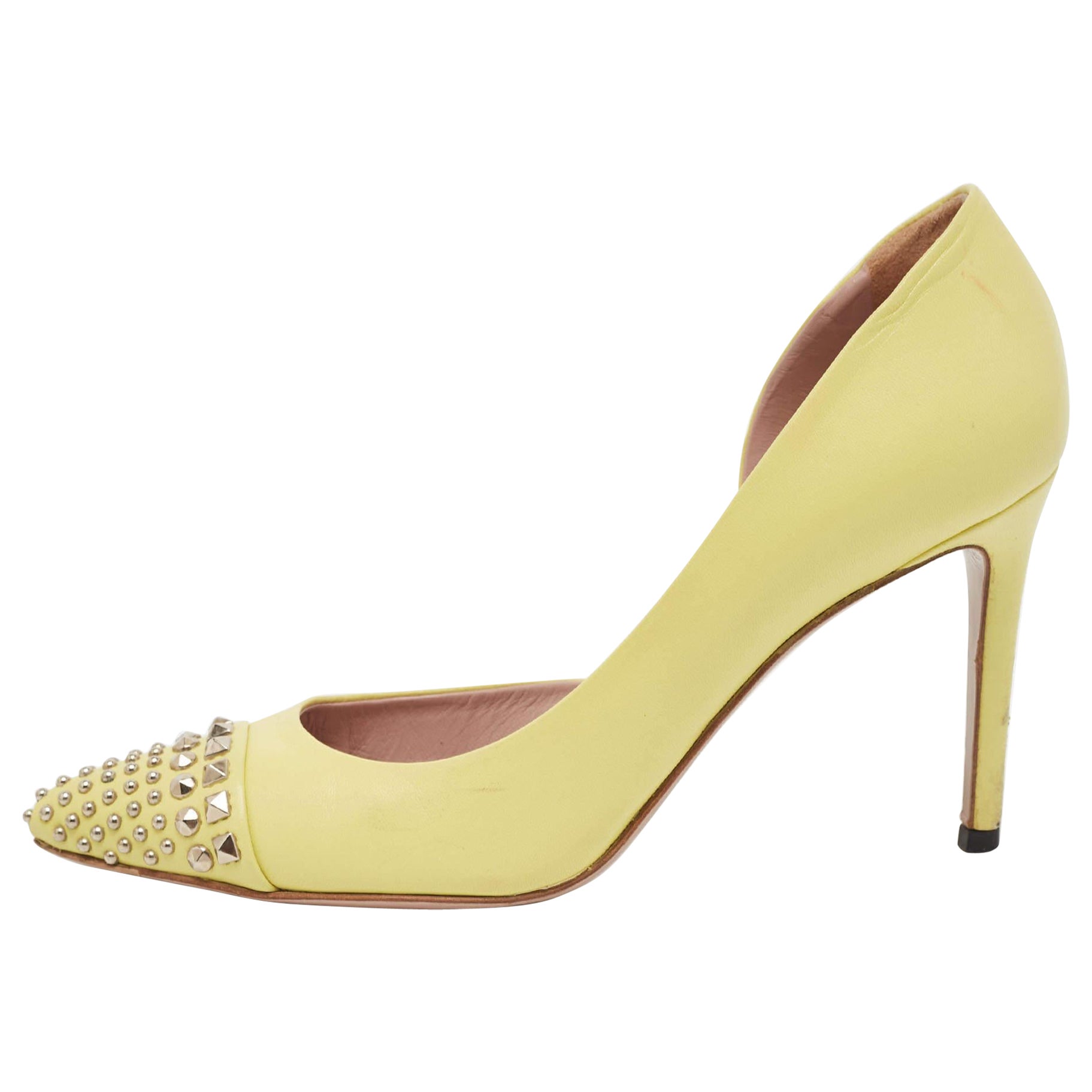 Yellow Pumps 165 For Sale on 1stDibs pale yellow pumps yellow pumps low heel light yellow pumps