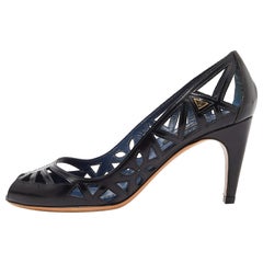 Louis vuitton Black Leather Strappy Pumps Size 35