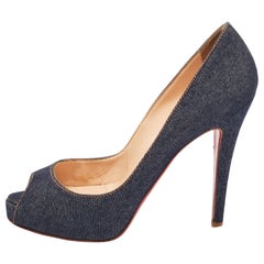 Christian Louboutin Denim Very Prive Pumps Size 39.5