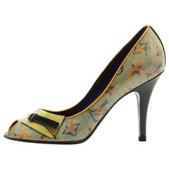 Louis Vuitton Multicolor PVC Richard Prince Flash Pulp Pumps Size 36