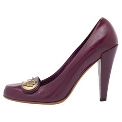 Gucci Purple Patent Leather Hysteria Pumps Size 39
