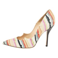 Paul Andrew Multicolor Suede Pointe Toe Pumps Size 39