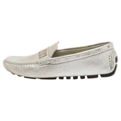 Louis Vuitton - Mocassini Lombok in pelle argentata - misura 40,5