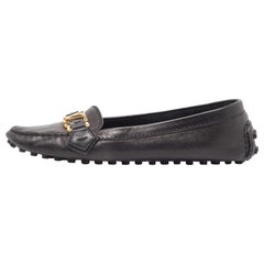 Louis Vuitton - Mocassini in pelle nera Louis Vuitton Taglia 37.5