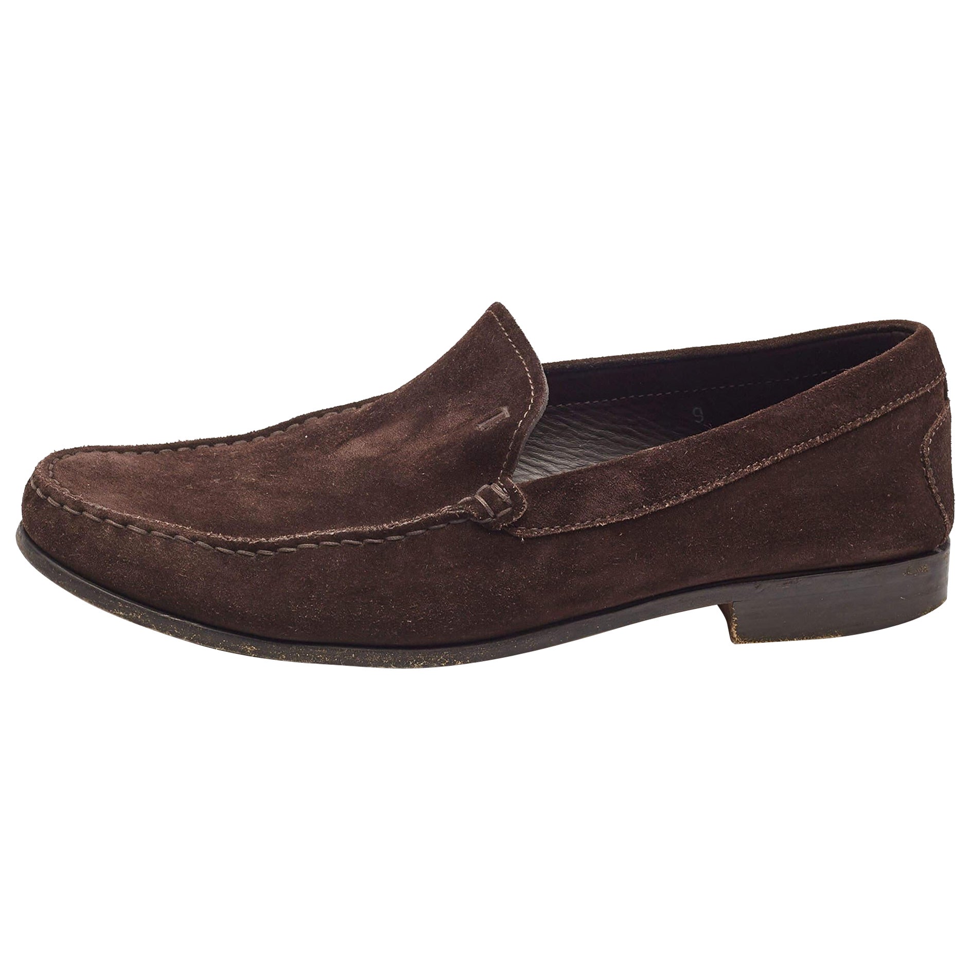Tod's - Mocassins en daim marron foncé Taille 43