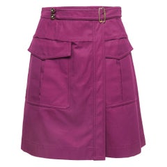 Balenciaga Pink Cotton Pocket Detail Skorts M
