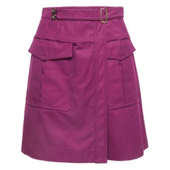 Balenciaga Rosa Baumwolle Tasche Detail Skorts M