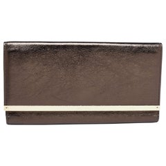 Jimmy Choo Metallic Leather Milla Clutch