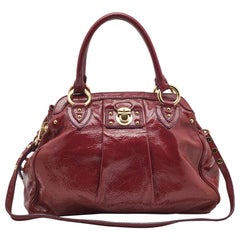 Marc Jacobs Alyona Purple Patent Leather Satchel