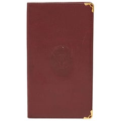 Cartier Burgundy Must de Cartier Long Wallet