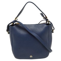 Aigner Blue Leather Crossbody Bag