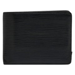 Louis Vuitton Black Epi Leather Slender Wallet