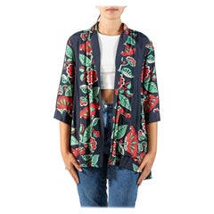 1940S Tropical Cold Rayon Top