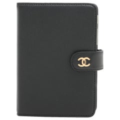 Chanel CC Logo Leather Notebook Cover