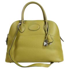 Hermès Vert Anis Clemence 37 cm Bolide Bag 1