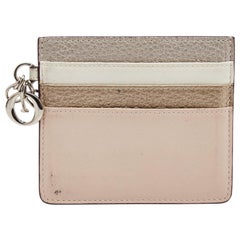 Dior Multicolor Leather Lady Dior Card Holder